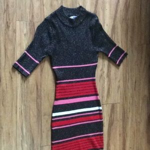 Ladies fitted sweater dress